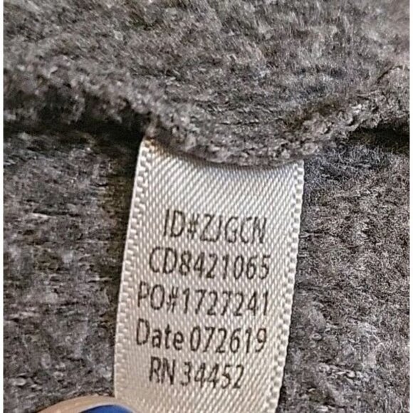 Cuddl Duds Fleecewear Stretch Crew Neck Charcoal Heather Long Sleeve Women XL - Picture 8 of 8